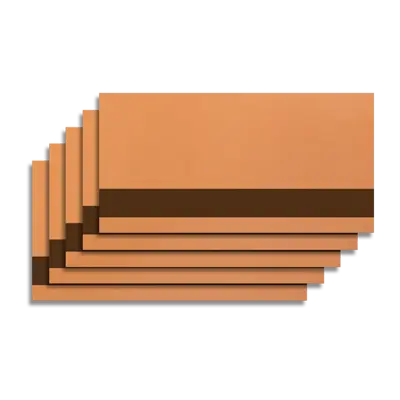 19.7" x 11.8" - Laserable Sheets - Genuine Leather Natural Fabric - Heat Applied Backing