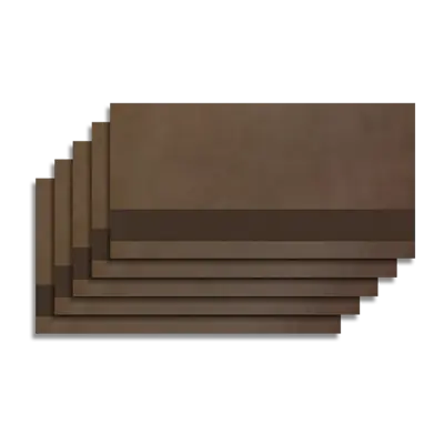 19.7" x 11.8" - Laserable Sheets - Genuine Leather Taupe Fabric - Peel & Stick Backing