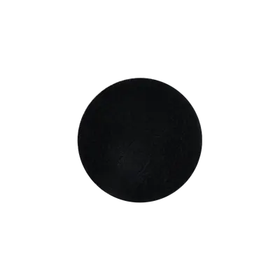 Pack of 25 - 2" - Blank Circle Patch - Faux Leather Blank/Silver - Heat Applied Backing