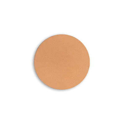 Pack of 25 - 2" - Blank Circle Patch - Genuine Leather Natural - Heat Applied Backing