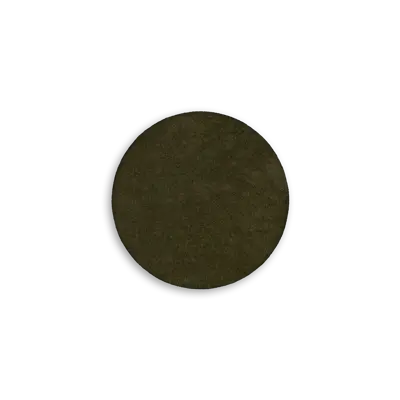 Pack of 25 - 2" - Blank Circle Patch - Faux Suede Military Green - Heat Applied Backing