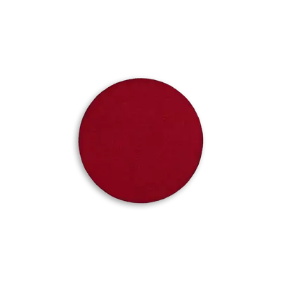 Pack of 25 - 2" - Blank Circle Patch - Faux Suede Red Passion - Heat Applied Backing