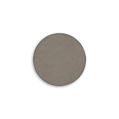 Pack of 25 - 2" - Blank Circle Patch - Faux Suede Seattle Gray - Heat Applied Backing