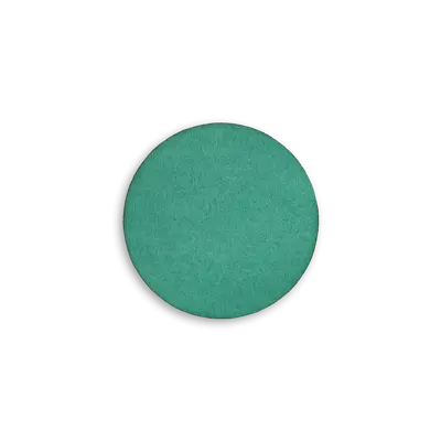 Pack of 25 - 2" - Blank Circle Patch - Faux Suede Turquoise - Heat Applied Backing
