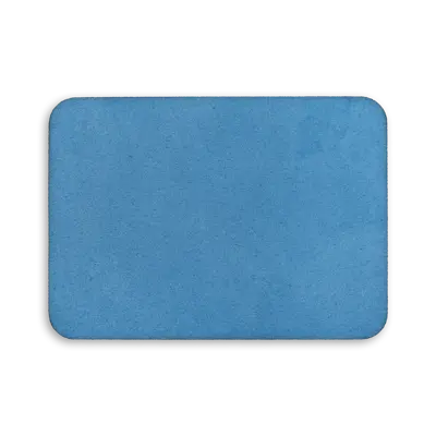 Pack of 25 - 3.5" x 2.5" - Blank Rectangle Patch - Faux Suede Fiji - Heat Applied Backing