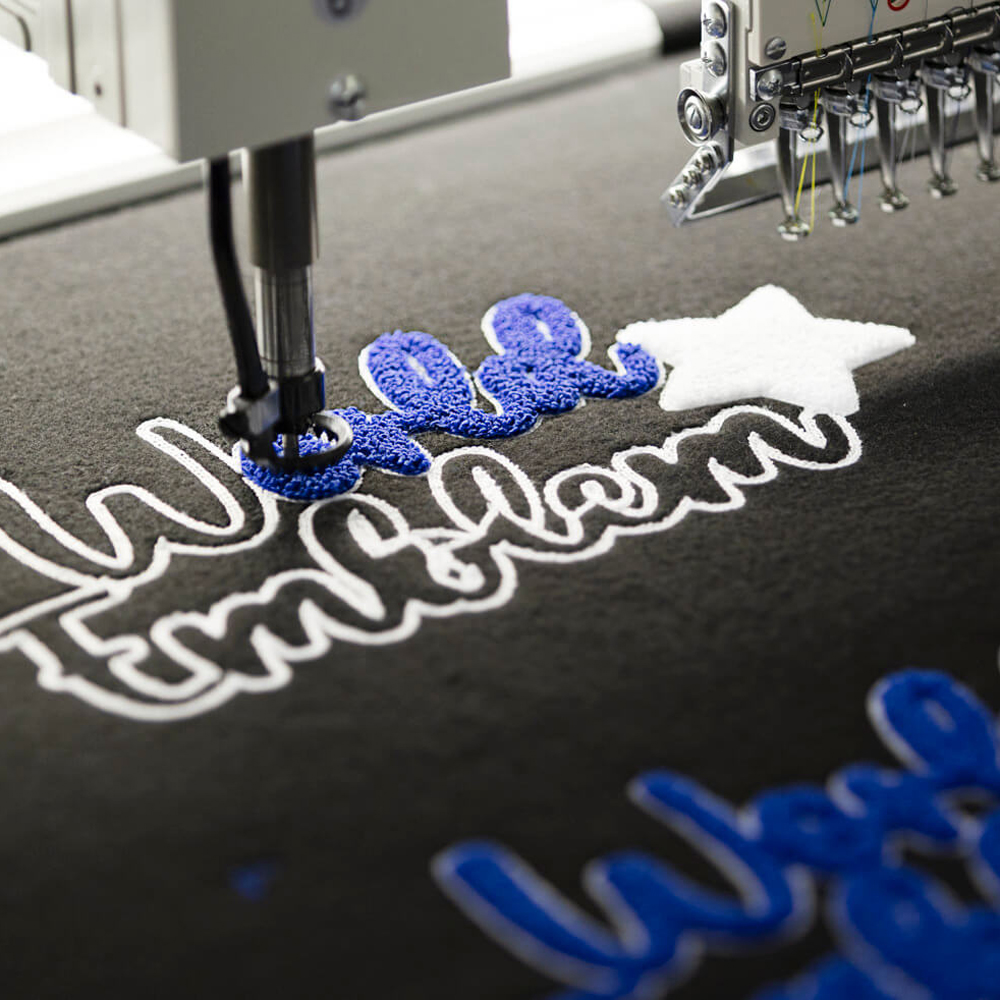 Chenille Patch on Sewing Machine