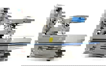 Hotronix Auto Clam Heat Press closed angled right
