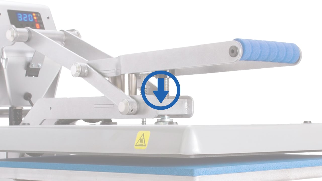 Hotronix Auto Clam Heat Press with download arrow