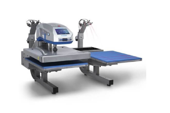 Hotronix Dual Air Fusion IQ Heat Press closed angled right