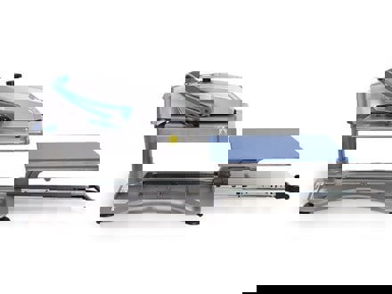 Hotronix Fusion IQ Heat Press opened right side view with platform drawn out