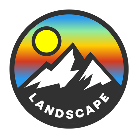 Mountain landscape Full Color Heat Transfer